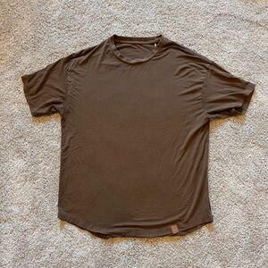 LITTLE BIPSY Adult Crewneck Short Sleeve T-Shirt - brown